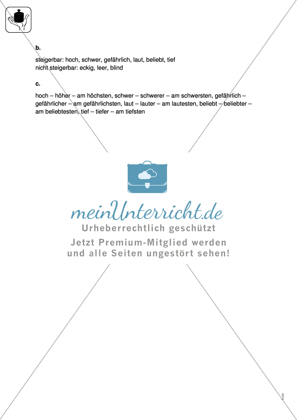 Wortarten bestimmen, Fachbegriffe kennen: Klassenarbeit und Lösung Preview 5