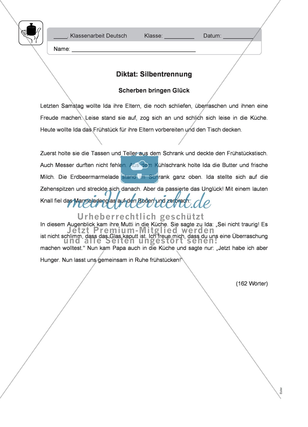 Silbentrennung, Thema