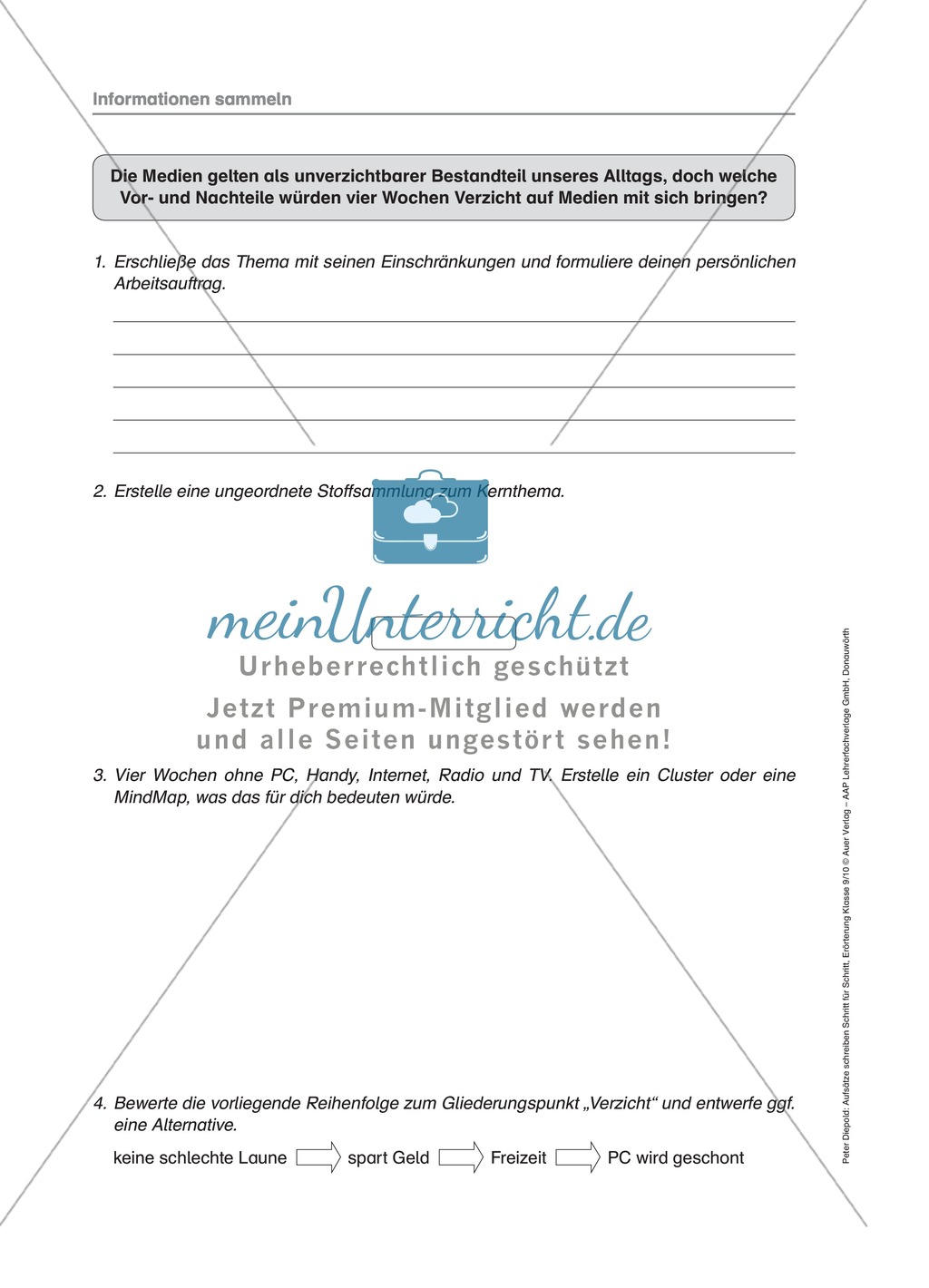 Information sammeln: Erörterung + Lösungen Preview 5