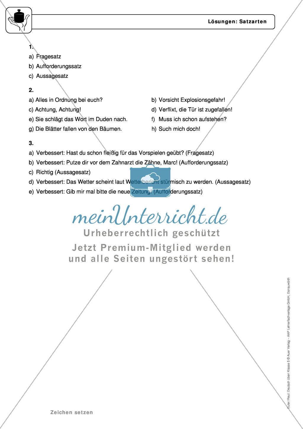 Zeichensetzung: Kommasetzung: Grundregeln, Arbeitsblätter und Lösungen Preview 4
