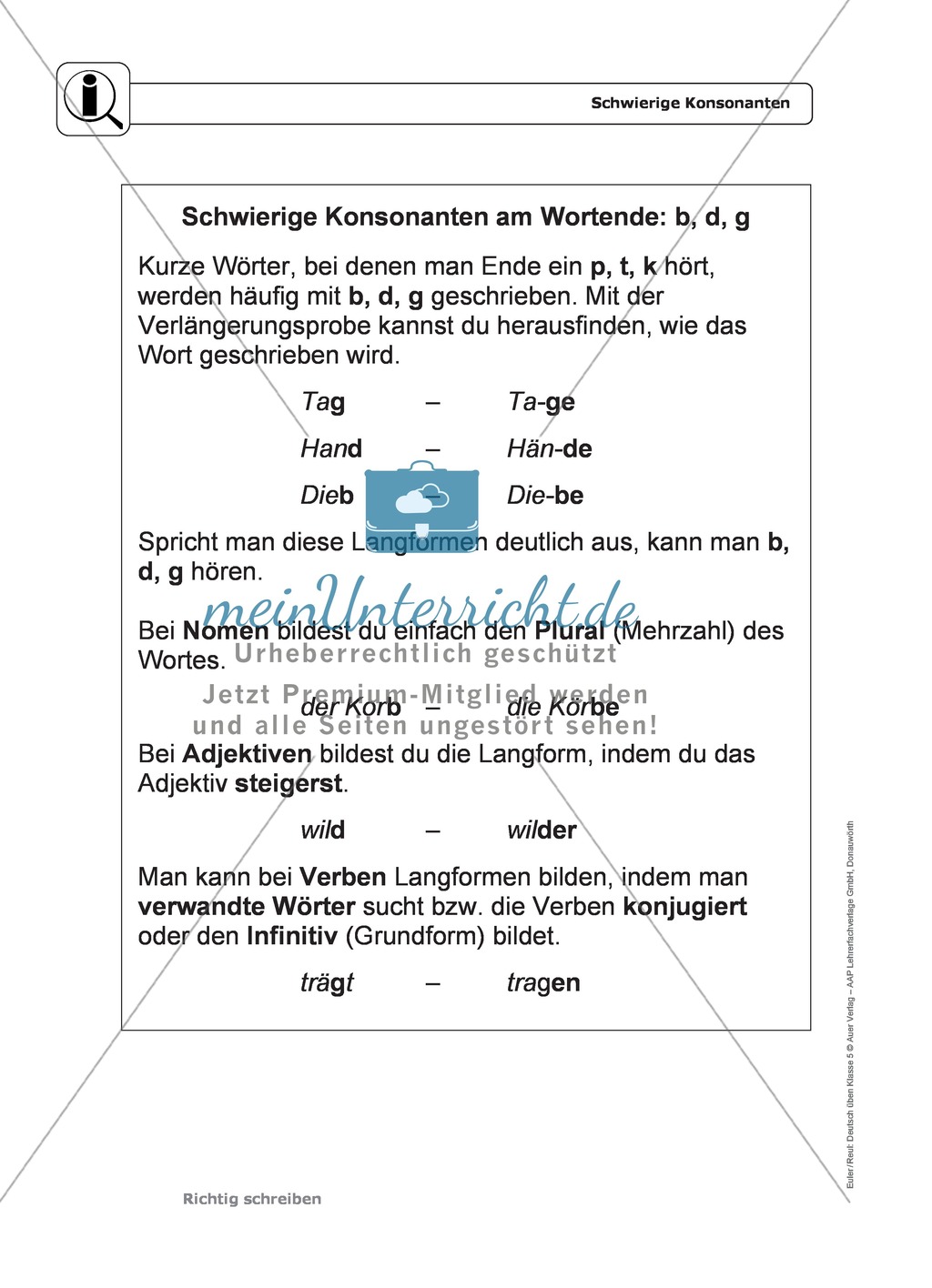 Rechtschreibung: schwierige Konsonanten: Regeln, Arbeitsblätter und Lösungen Preview 1