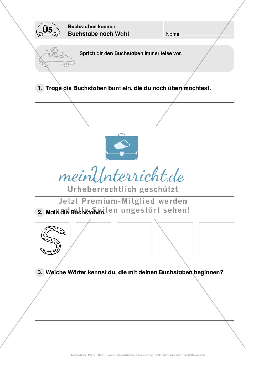 Führerschein - Buchstaben kennen: Vortest, Führerschein, Übungen und Tests Preview 11