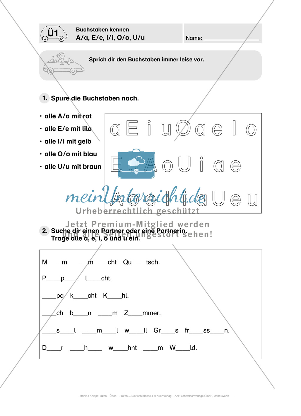 Führerschein - Buchstaben kennen: Vortest, Führerschein, Übungen und Tests Preview 7