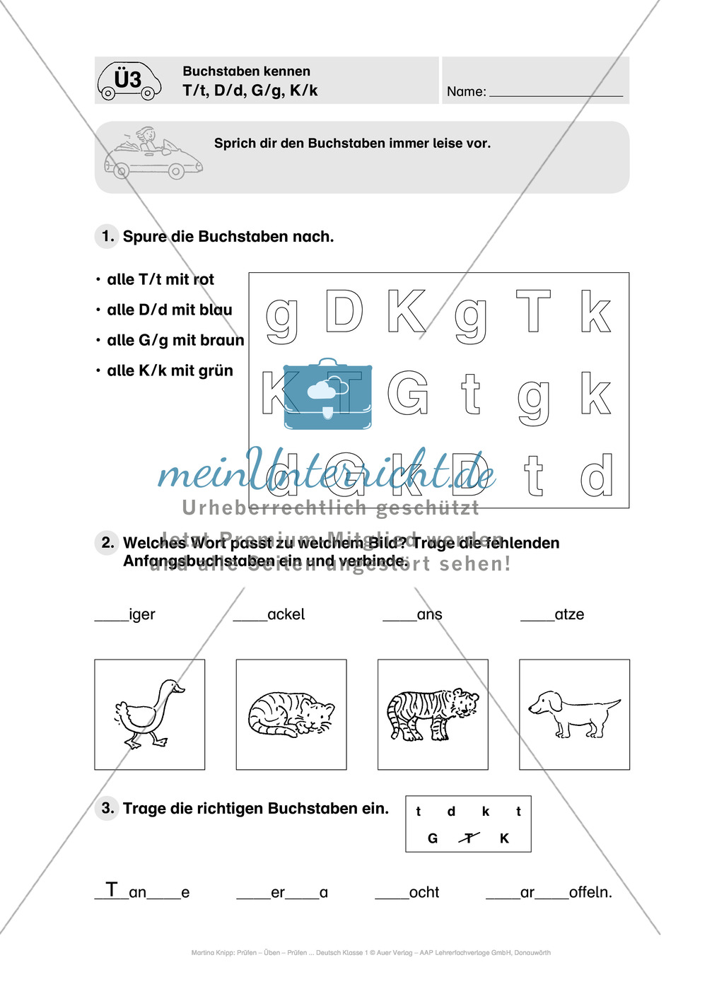 Führerschein - Buchstaben kennen: Vortest, Führerschein, Übungen und Tests Preview 9
