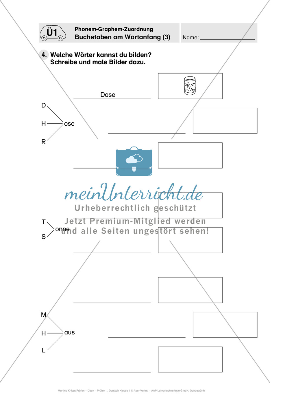 Führerschein Phonem-Graphem-Zuordnung: Vorwort, Führerschein, Übungen und Tests Preview 9