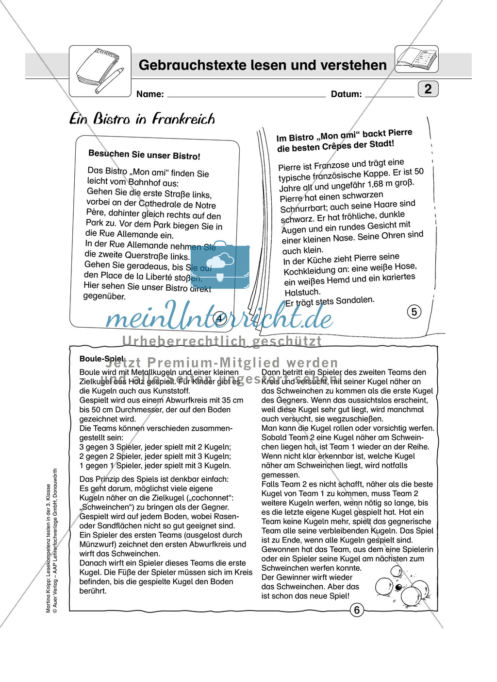 Lesekompetenz testen: Gebrauchstexte: Hinweise für die Lehrer, Übungen und Lösungen Preview 3