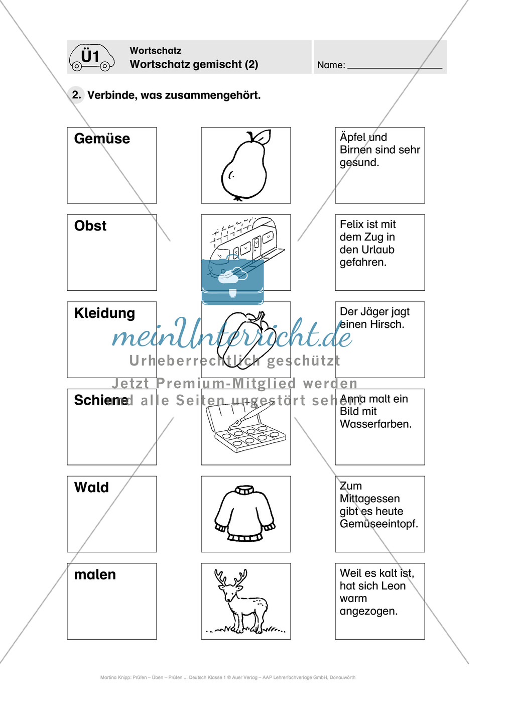 Wortschatz: Vorwort, Führerschein, Übungen und Tests Preview 8