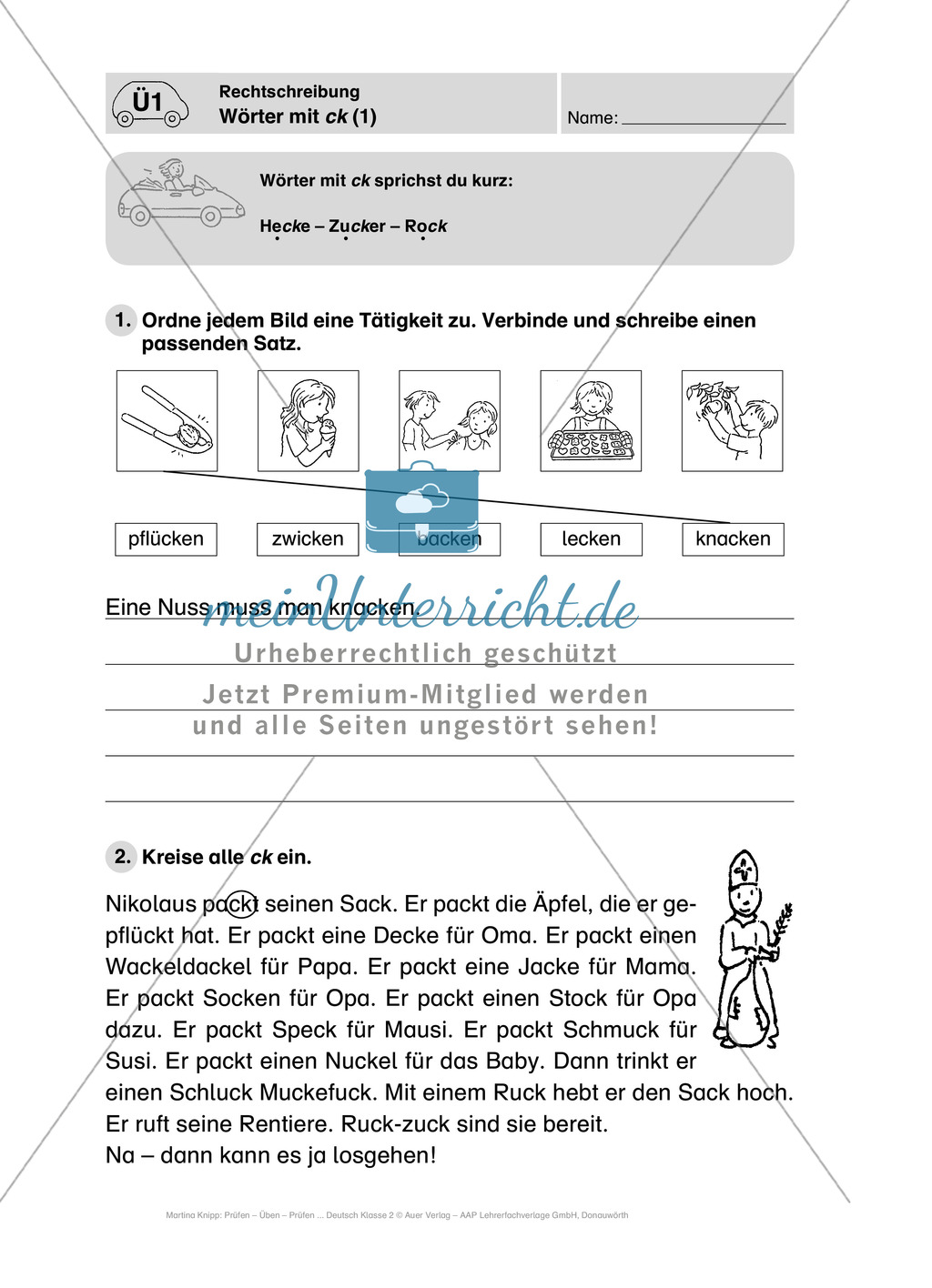 Rechtschreibung, doppelte Mitlaute: Führerschein-Übungsaufgaben und Lösung Preview 1