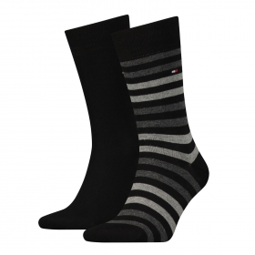 TH MEN DUO STRIPE SOCK 2P