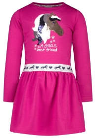 Sweatkleid mit Wendepailletten Pfer