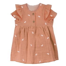 GOTS BABY GIRL-Kleid, Kurzarm