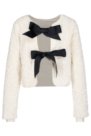 ONLANIKA SEQUINS LS BOW TOP WVN
