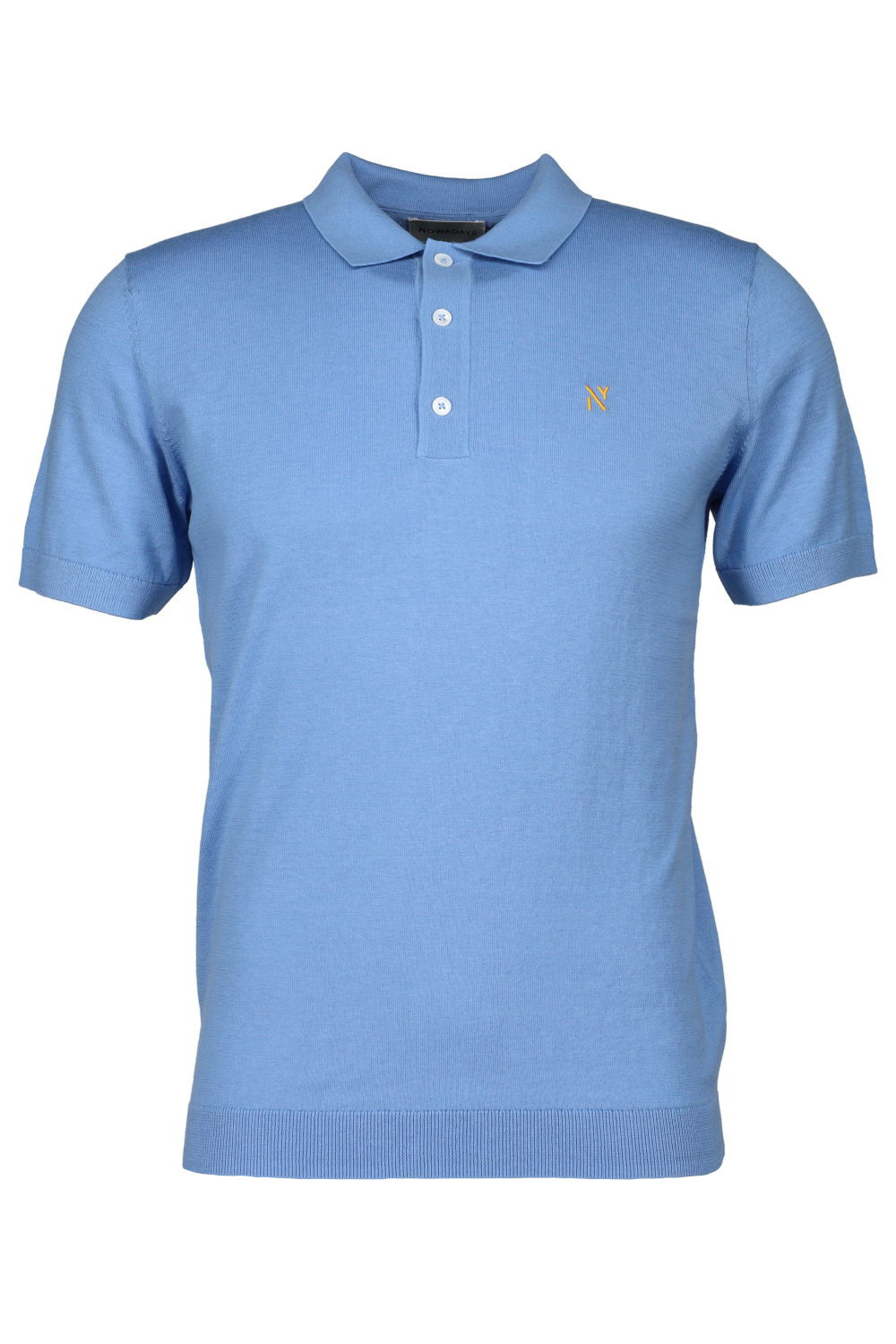 Knitted silk polo male