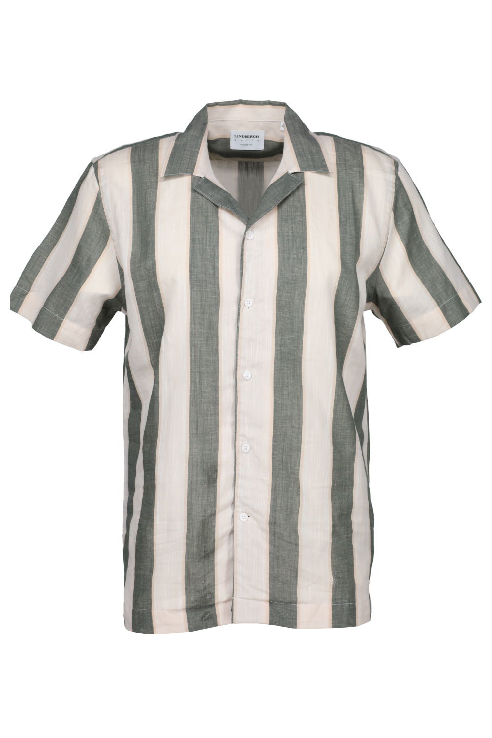 Striped linen/cotton shirt S/S male