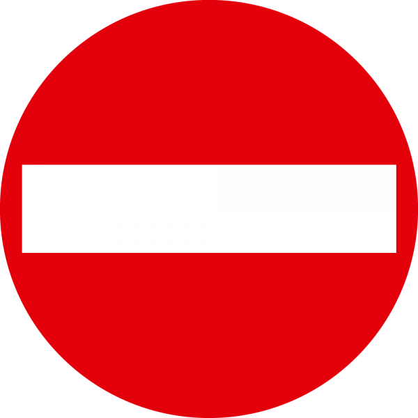 §52/2 Fahrverbot in beide Richtungen Formline Signalfolie Typ2 | Formline