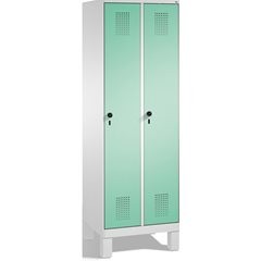 EVOLO Aufbewahrungsschrank, mit Füßen, 2 Abteile, Abteilbreite 300 mm, mit 8 Fac