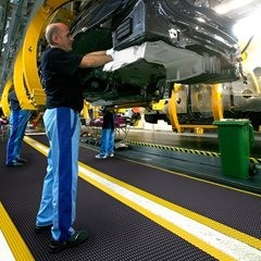 Arbeitsplatzmatte Sky Trax®, Breite 600 mm, pro lfd. m, grau.