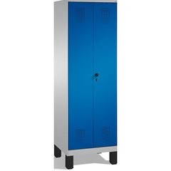 EVOLO Garderobenschrank, zueinander schlagende Türen, 2 Abteile, Abteilbreite 30