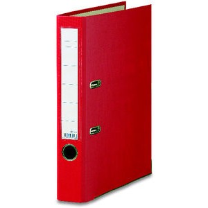 Ordner Color, PP, Einsteckrückenschild, A4, 50 mm, rot