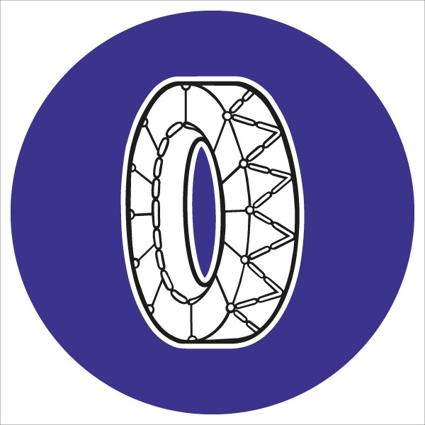 §52/22 Schneekettenpflicht | flaches Verkehrszeichen