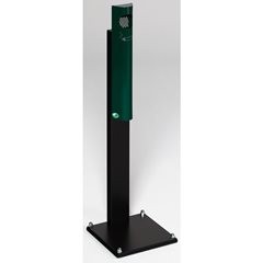 Standascher, Stahlblech, HxBxT 1250 x 310 x 310 mm, moosgrün.