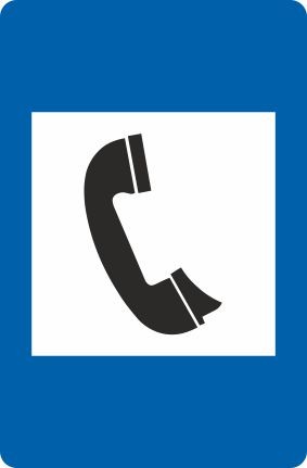 §53/5 Telefon | flaches Verkehrszeichen