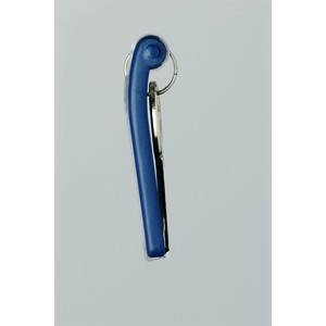 Schlüsselanhänger Key Clip, Kunststoff, 25 x 65 x 10 mm, dunkelblau