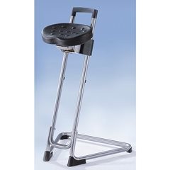 Stehhilfe, Edelstahl, Höhenverstellung 600 - 850 mm stufenlos, Edelstahl.