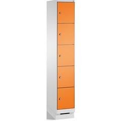 EVOLO Fächerschrank, mit Sockel, 1 Abteil, 5 Fächer, Abteilbreite 300 mm, lichtg