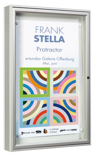 Schaukasten "1000" - Bautiefe 75 mm - Silber eloxiert