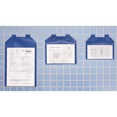 Gitterboxtaschen, VE 50 Stk, für Papierformat DIN A5, blau.