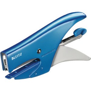 Heftzange WOW, für: No. 10, 15 Blatt, blau, metallic