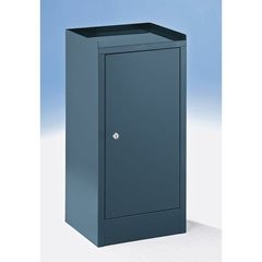 Werkzeugschrank, mit 1 Schublade, 2 Fachböden, HxBxT 750 x 350 x 350 mm, blaugrau RAL 7031.