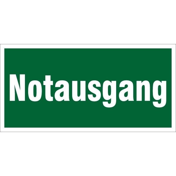 Notausgangsschild 200x100/1.5mm