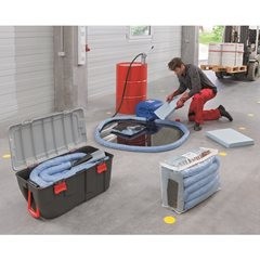 Leckage-Notfallset, in Kunststoff-Tonne, Ausführung Chemikalien.