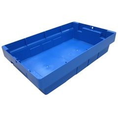 Transportbehälter, Länge 490 mm, VE 4 Stk, Höhe 110 mm, blau.