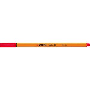 Fineliner point 88®, mit Kappe, 0,4 mm, Schreibf.: rot