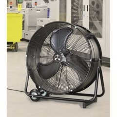 Fahrbarer Trommelventilator IP54, Bodenmodell, Korb-Ø 680 mm.