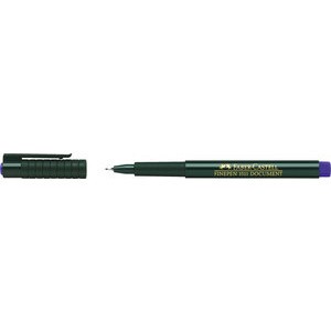 Fineliner Finepen 1511, Kappe, 0,4mm, Schreibf.: blau