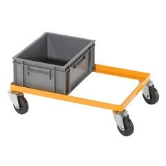 Profi-Fahrgestell aus Stahl, für Euroformat 600 x 400 mm, Tragfähigkeit 200 kg,