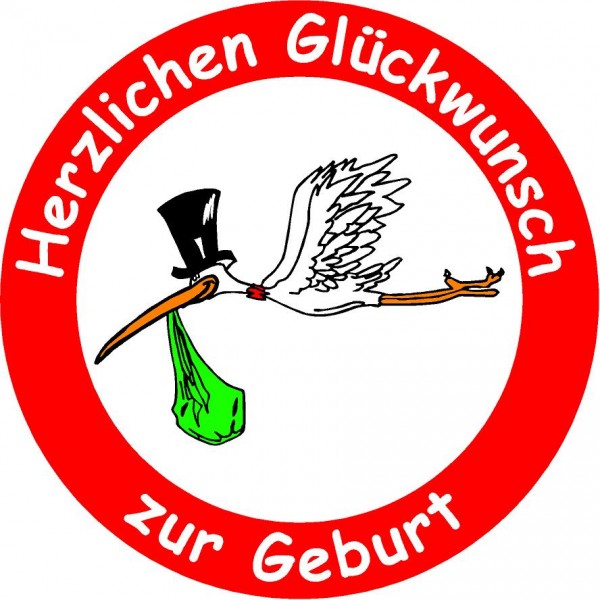 Herzlichen Glückwunsch zur Geburt Dm. 480/1.5