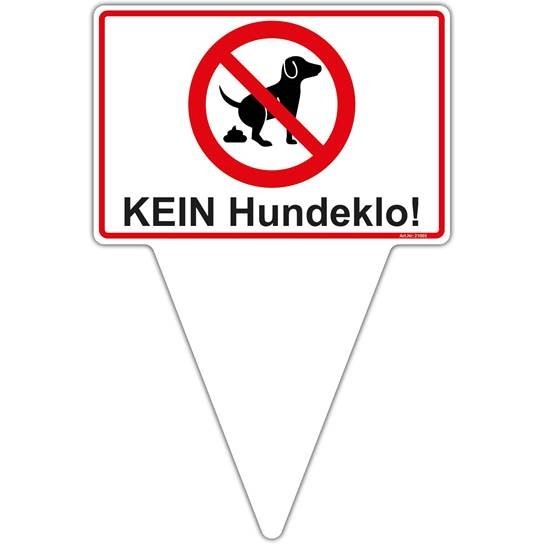 Steckschild Hundeklo