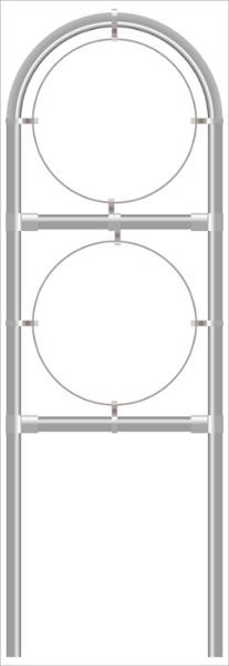 Rohrrahmen U1. 2 x Ø 960mm