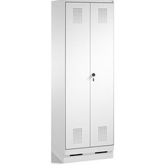 EVOLO Wäsche- / Garderobenschrank, 4 Fachböden, Kleiderstange, Abteile 2 x 300 m