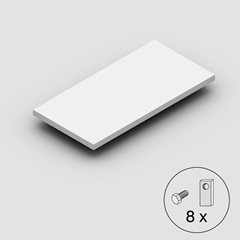 Fachboden, Traglast 350 kg, lichtgrau, BxT 1000 x 500 mm.
