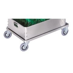 Alu-Fahrgestell, Innenmaße 576 x 378,2 mm, Aufsetzhöhe 160 mm.