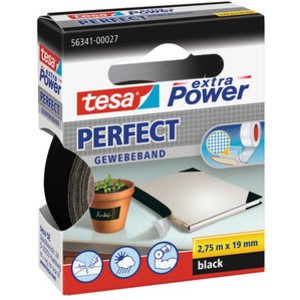 Gewebeband extra Power®, sk, 19mmx2,75m, schwarz