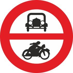 §52/6c Fahrverbot für alle Kraftfahrzeuge | Alfrom Verkehrszeichen