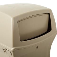 Abfallbehälter (PE), feuerhemmend, Volumen 133 l, BxHxT 546 x 1041 x 546 mm, bei