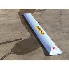Absperr-Deich zur Wasserbefüllung, wiederverwendbar, PVC-Folie, LxB 1,5 m x 229 mm.